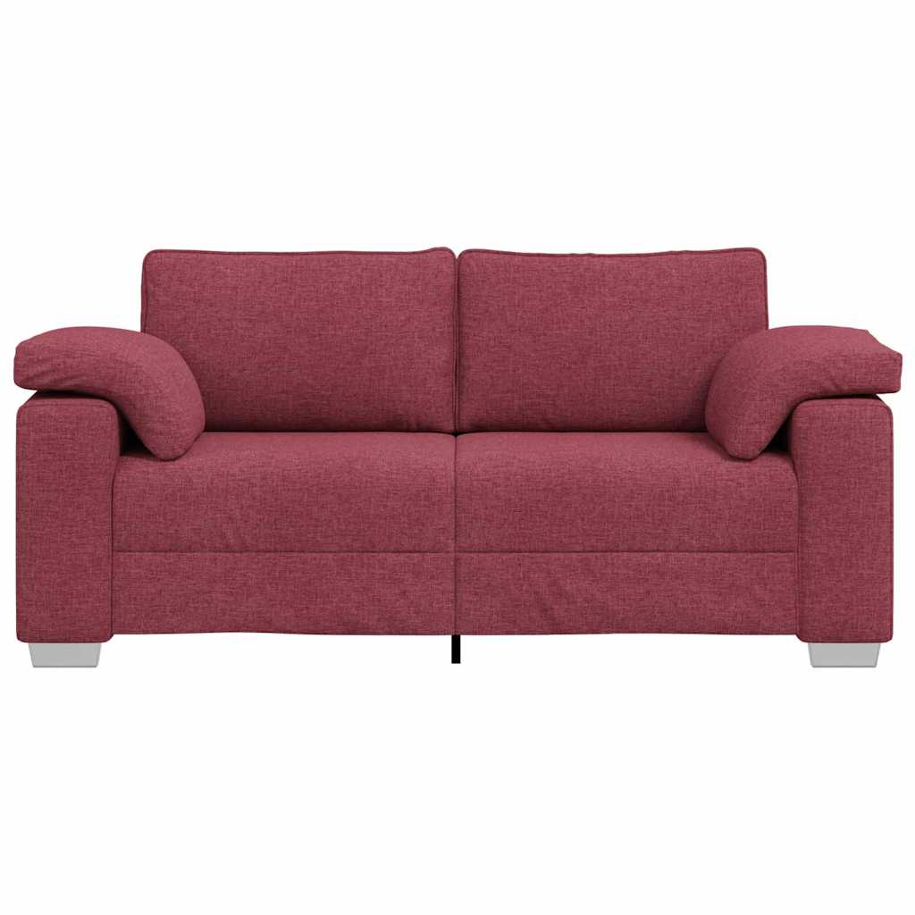 Canapé avec coussin Rouge bordeaux 180 x 77 x 82 cm tissu - XIOS