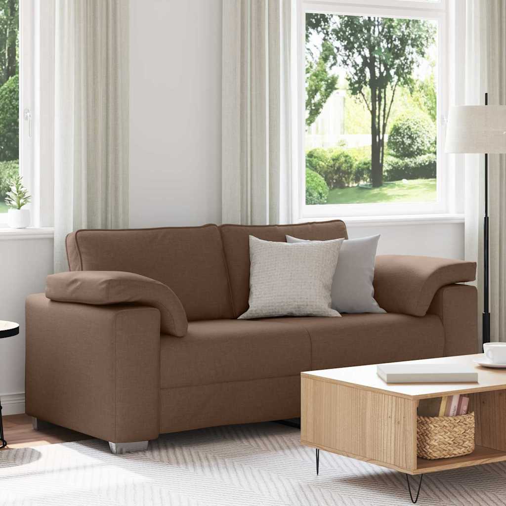 Canapé deux places Marron 180 cm tissu - XIOS