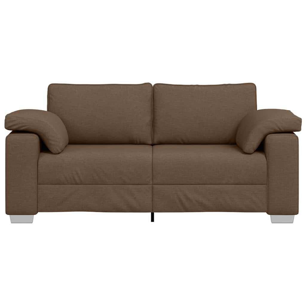 Canapé deux places Marron 180 cm tissu - XIOS