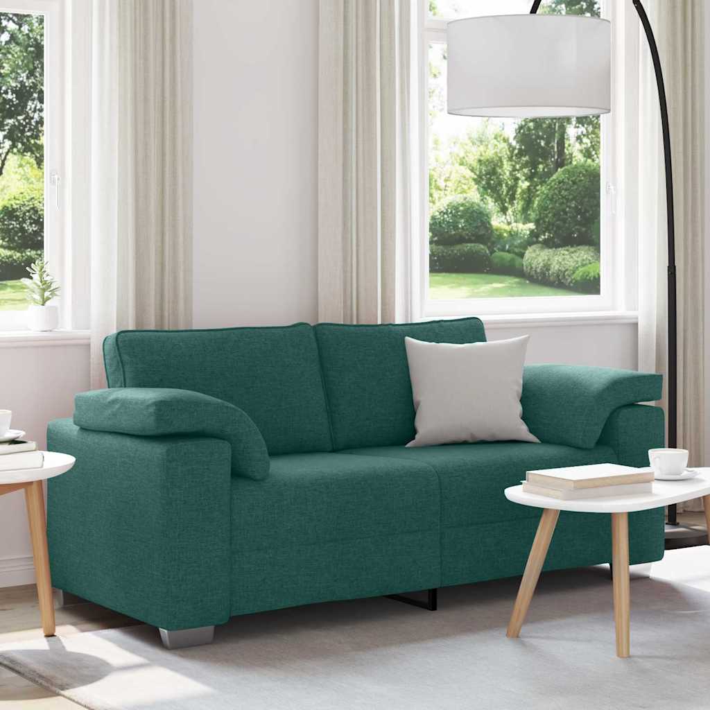Canapé deux places Vert foncé 180 cm tissu - XIOS