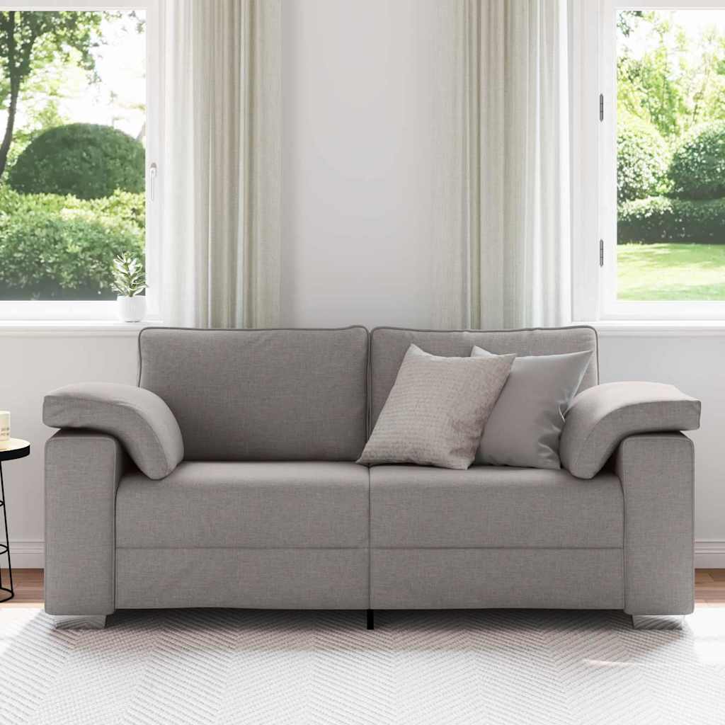 Canapé deux places Taupe 180 cm tissu - XIOS