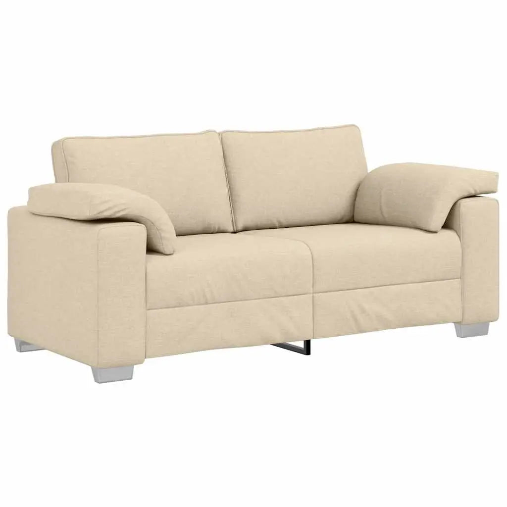 Canapé deux places Crème 180 cm tissu - XIOS