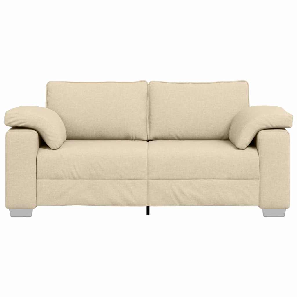 Canapé deux places Crème 180 cm tissu - XIOS