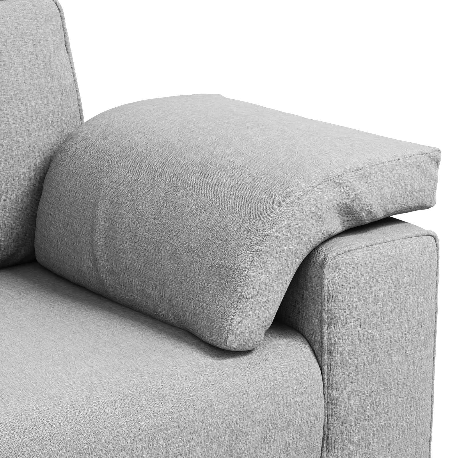 Canapé deux places Gris nuage 180 cm tissu - XIOS