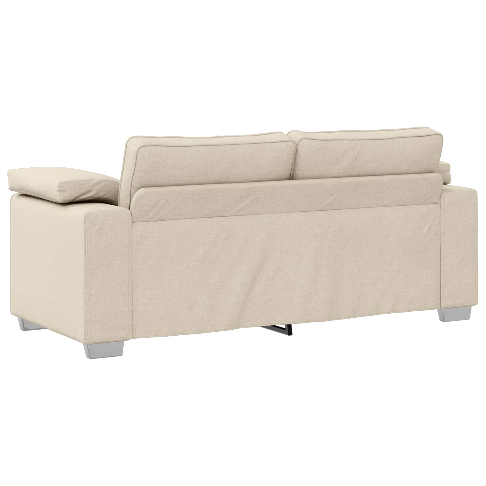Sofa 2 places Beige 180 cm Tissu en lin mélangé - XIOS
