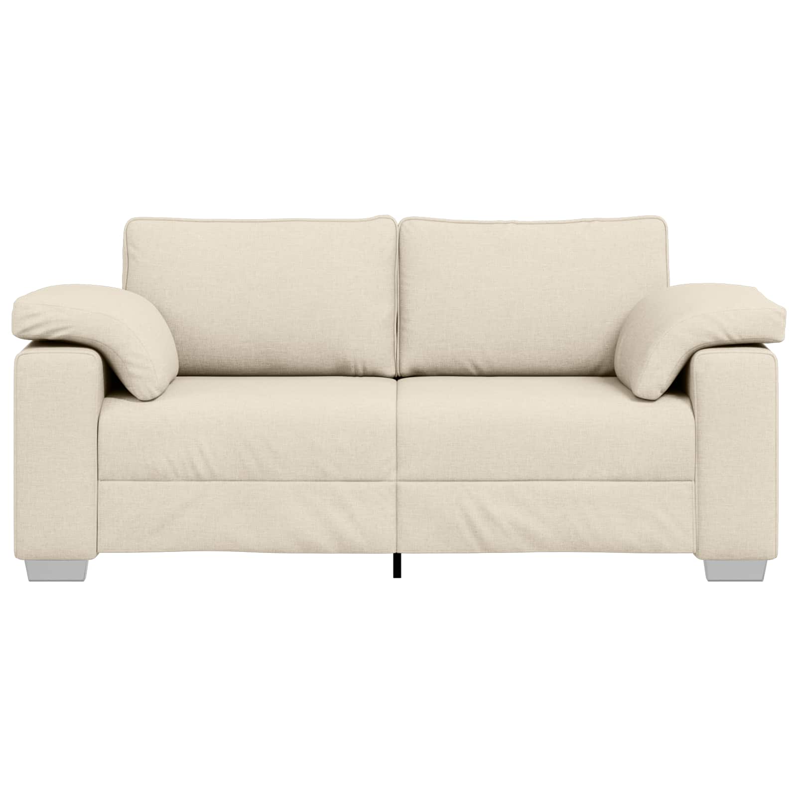 Sofa 2 places Beige 180 cm Tissu en lin mélangé - XIOS