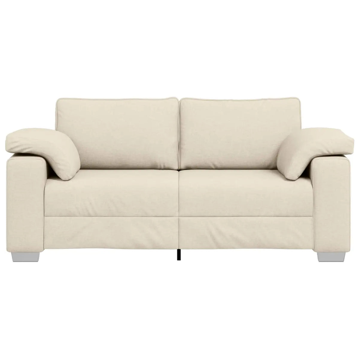 Sofa 2 places Beige 180 cm Tissu en lin mélangé - XIOS