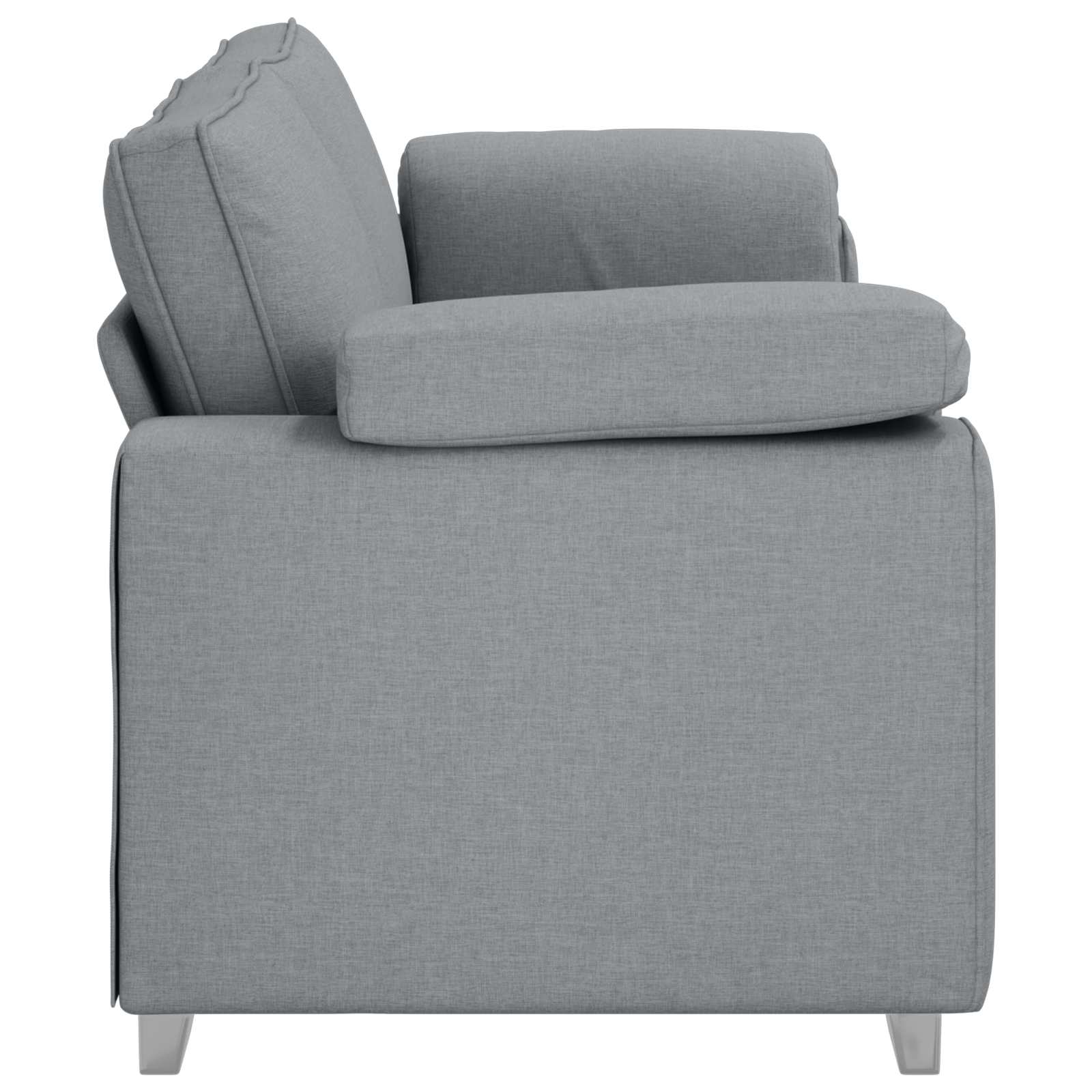 Sofa 3 places Gris clair 220 cm tissu - XIOS