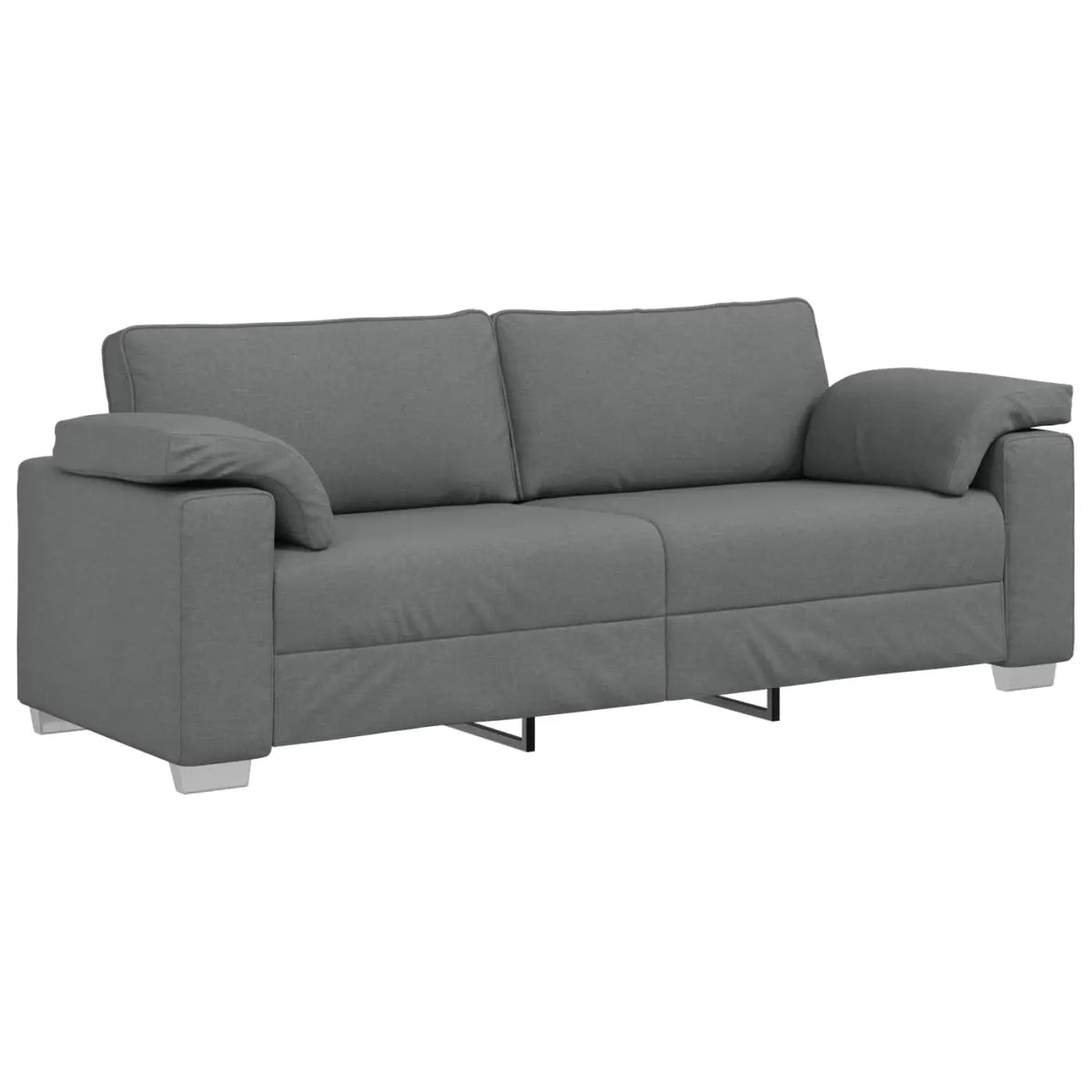 Sofa 3 places Gris foncé 220 cm tissu - XIOS