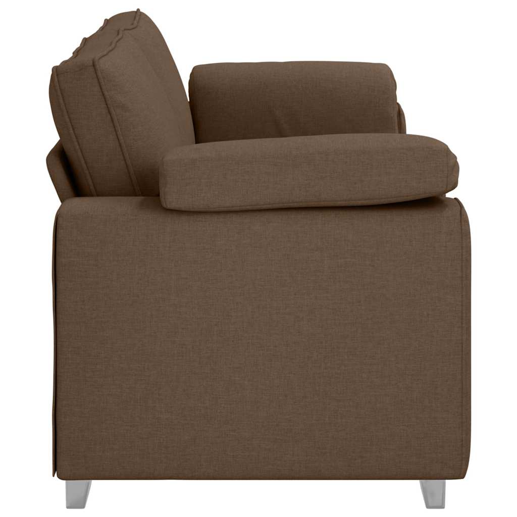 Sofa 3 places Marron 220 cm tissu