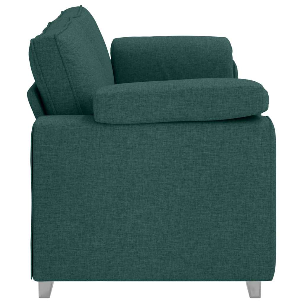Sofa 3 places Vert foncé 220 cm tissu