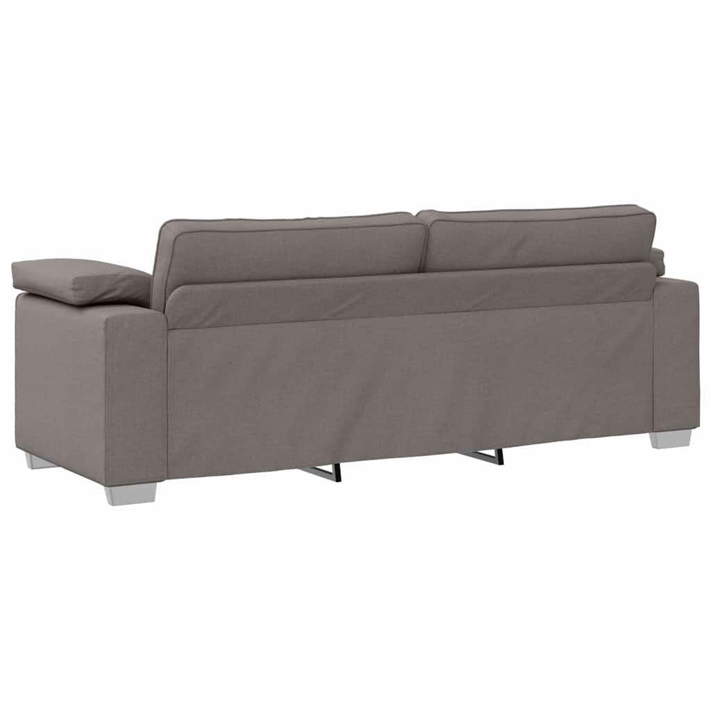 Canapé avec coussin Taupe 219 x 77 x 82 cm tissu - XIOS