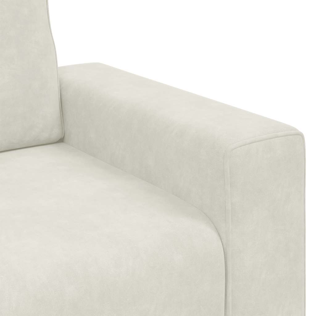 Canapé/Fauteuil crème 100x77x82 cm velours - XIOS