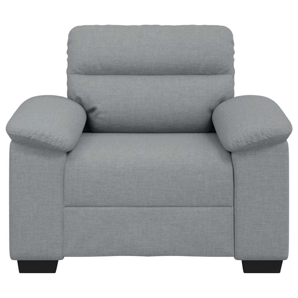 Fauteuil gris clair 60 cm tissu - XIOS