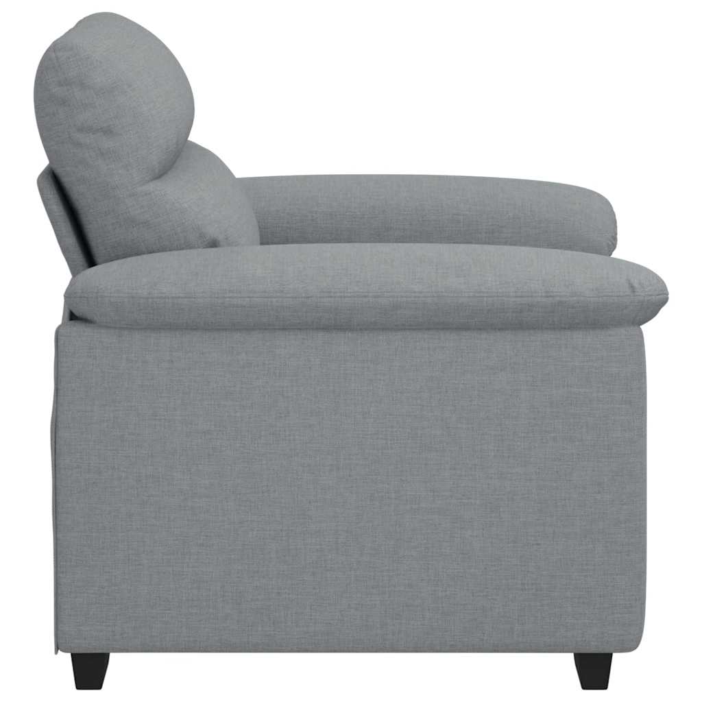 Fauteuil gris clair 60 cm tissu - XIOS