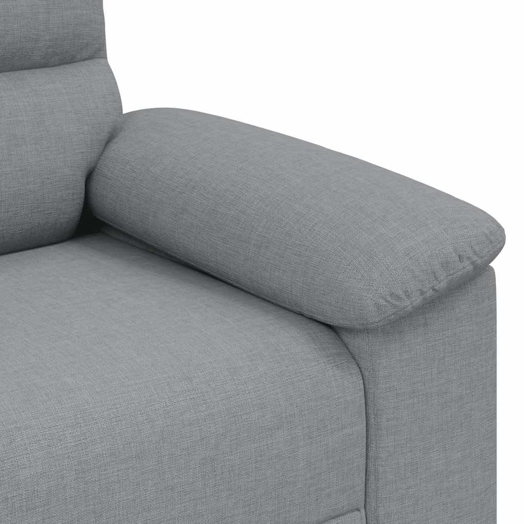 Fauteuil gris clair 60 cm tissu - XIOS