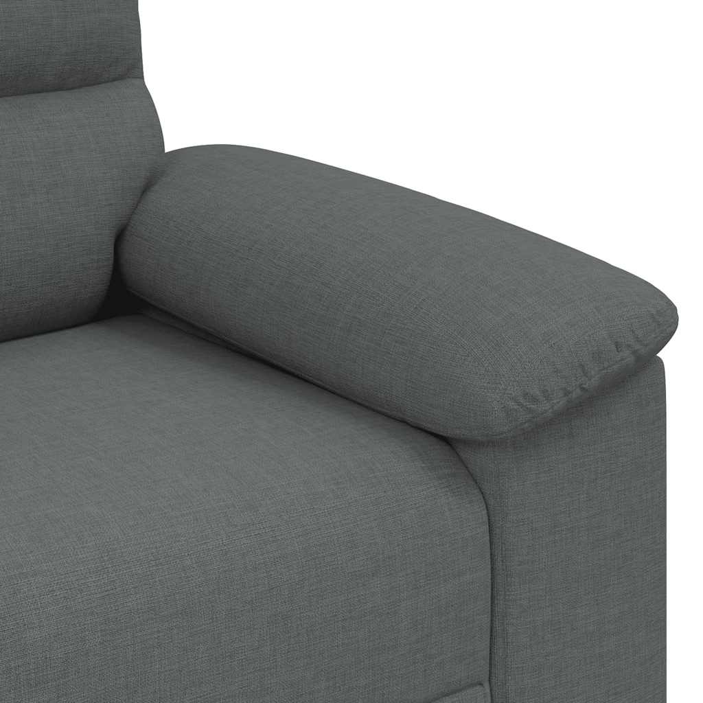 Fauteuil gris foncé 60 cm tissu - XIOS