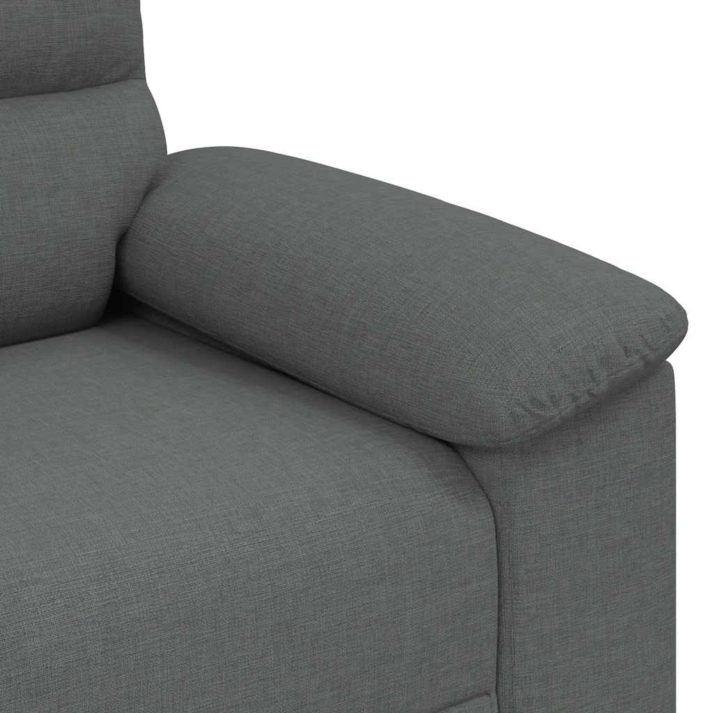 Fauteuil gris foncé 100x81x84 cm tissu - XIOS