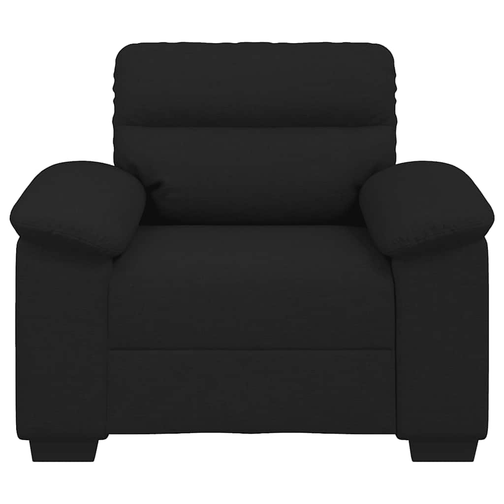 Fauteuil noir 100x81x84 cm tissu