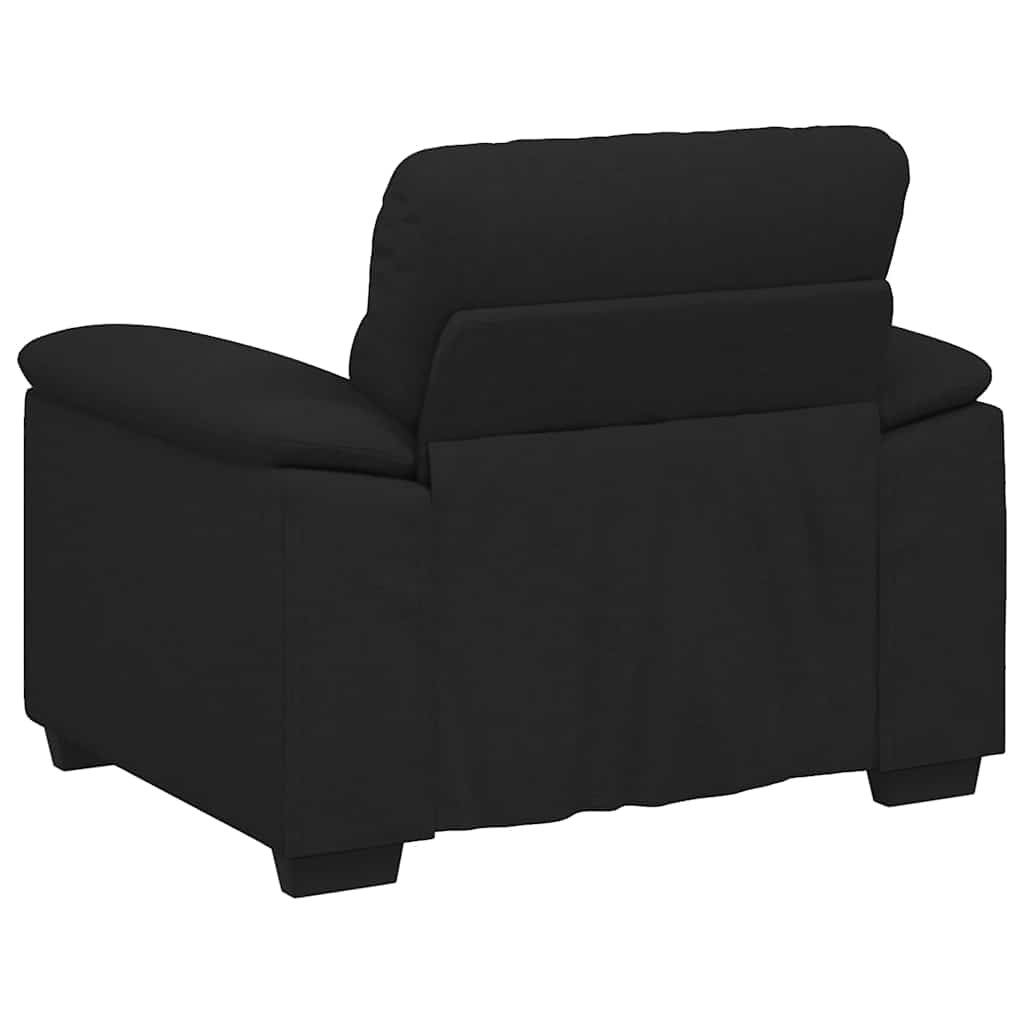 Fauteuil noir 100x81x84 cm tissu