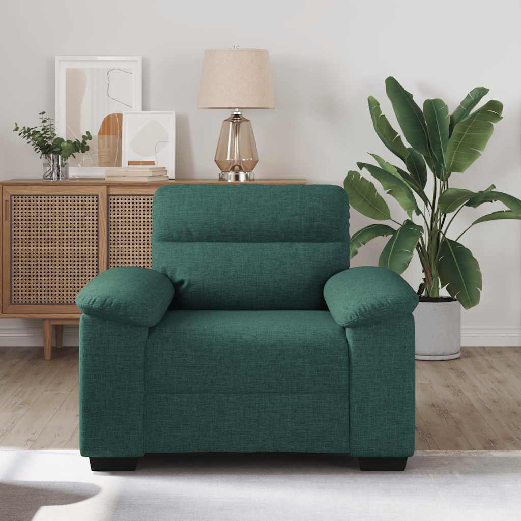 Canapé/Fauteuil vert foncé 100x81x84 cm en tissu - XIOS