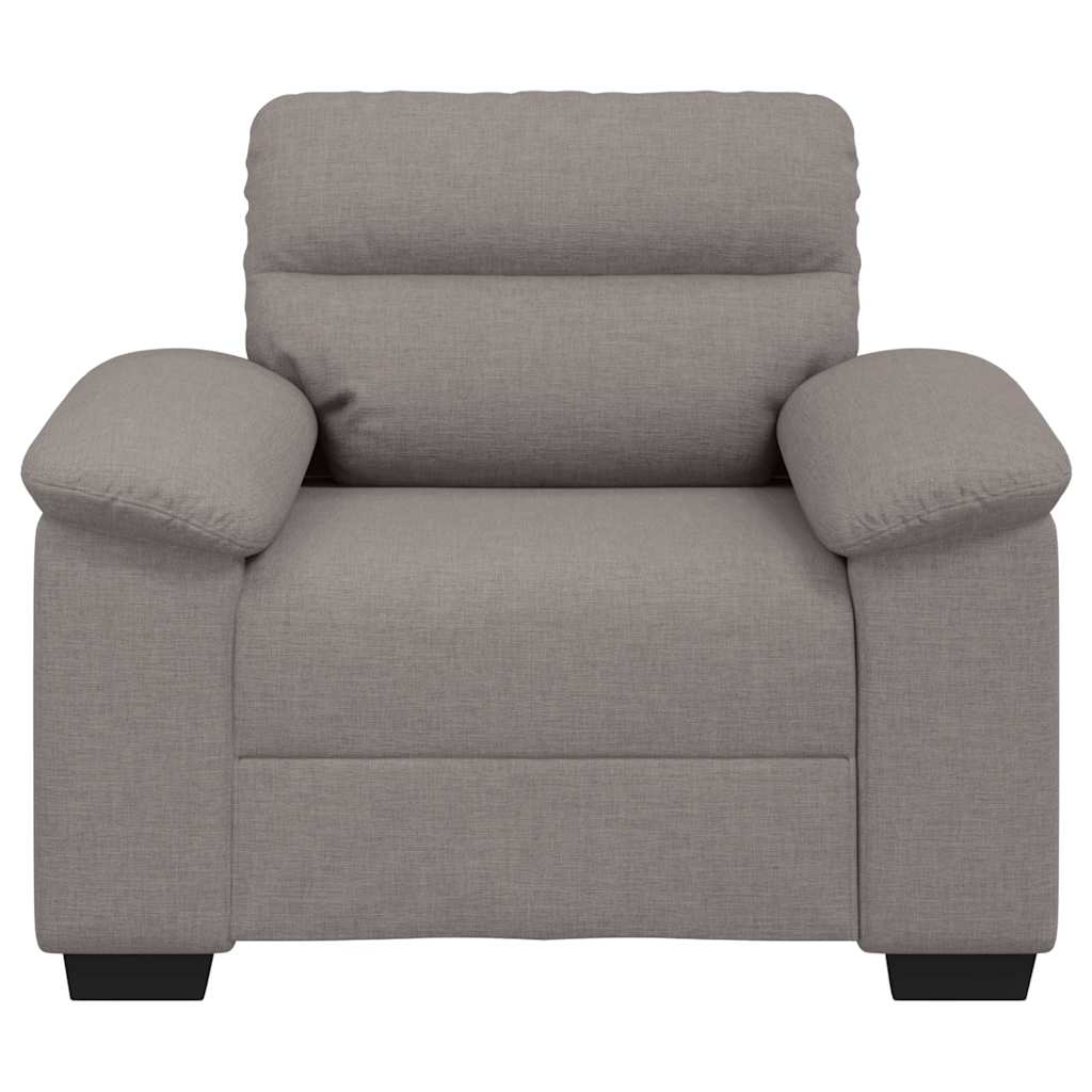 Canapé-fauteuil taupe 100x81x84 cm en tissu - XIOS