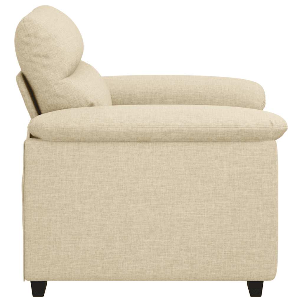 Canapé/Fauteuil crème 100x81x84 cm tissu - XIOS