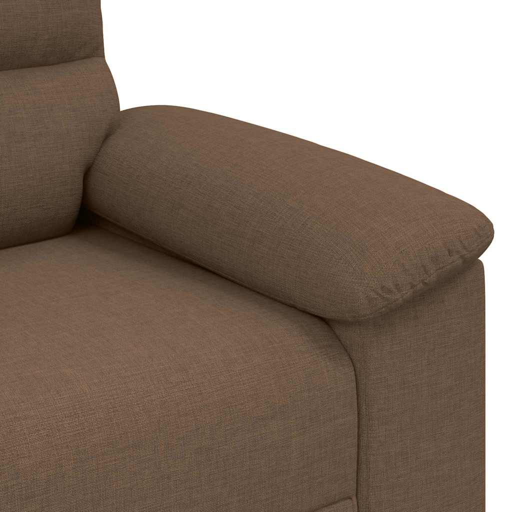 Canapé 2 places marron 160x81x84 cm en tissu - XIOS