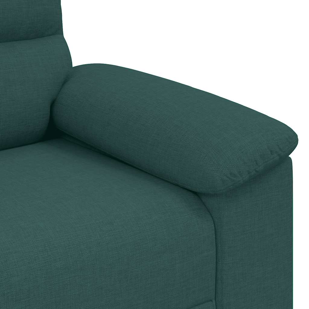 Canapé 2 places vert foncé 160 x 81 x 84 cm en tissu - XIOS