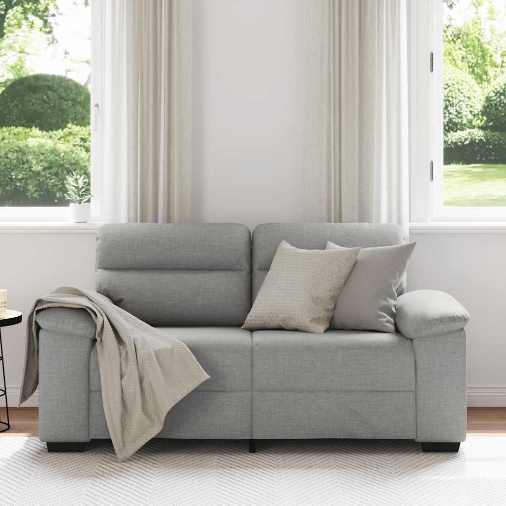Canapé 2 places Gris nuage 160 x 81 x 84 cm tissu - XIOS