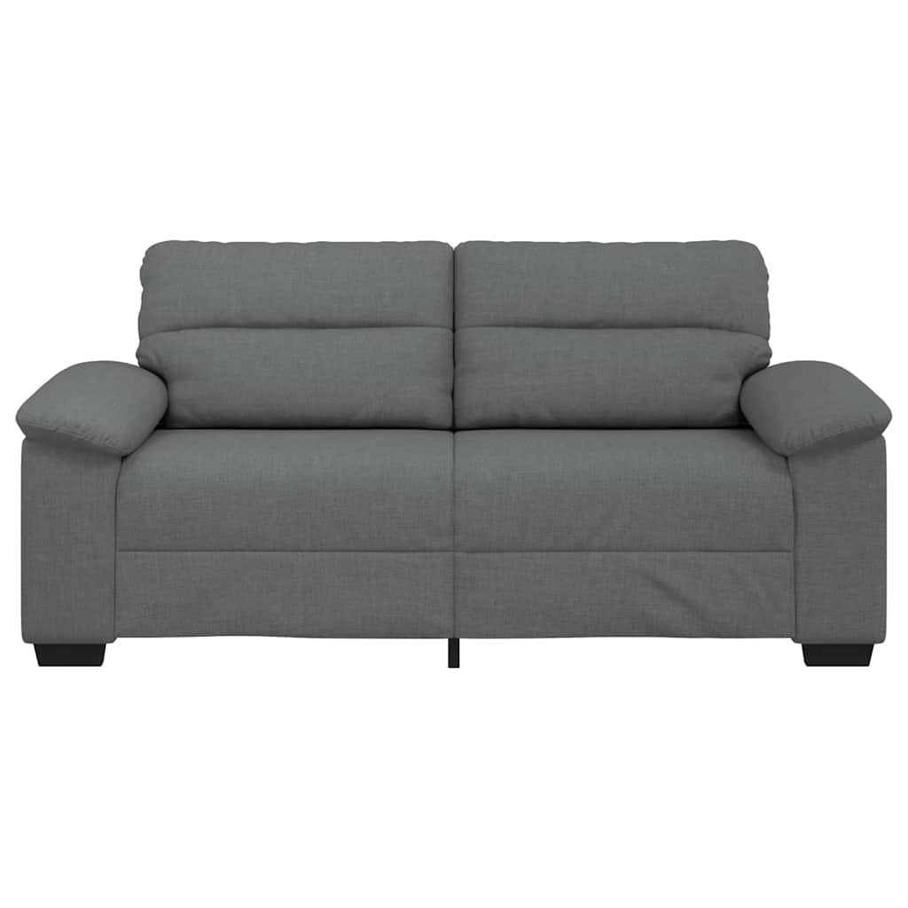 Canapé à 2 places gris foncé 180x81x84 cm tissu - XIOS