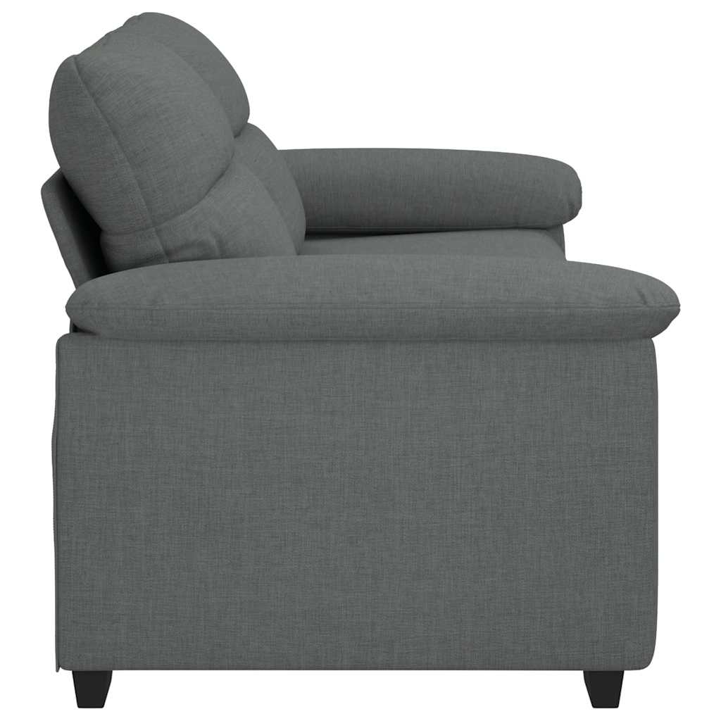 Canapé à 2 places gris foncé 180x81x84 cm tissu - XIOS