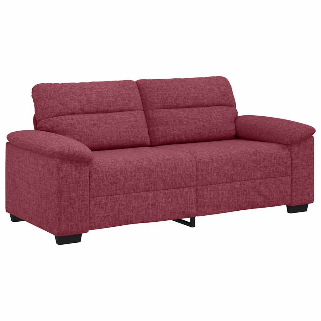 Canapé 2 places rouge vin 180x81x84 cm en tissu - XIOS