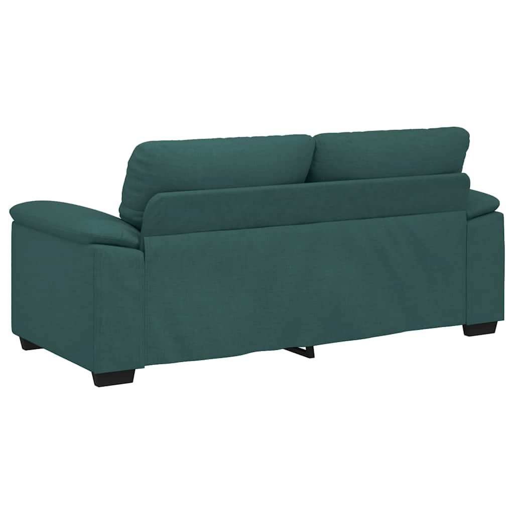 Canapé 2 places vert foncé 180 x 81 x 84 cm en tissu - XIOS