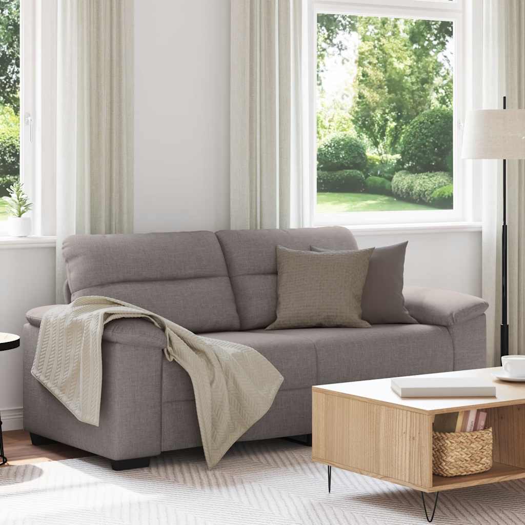 Canapé 2 places taupe 180x81x84 cm en tissu - XIOS