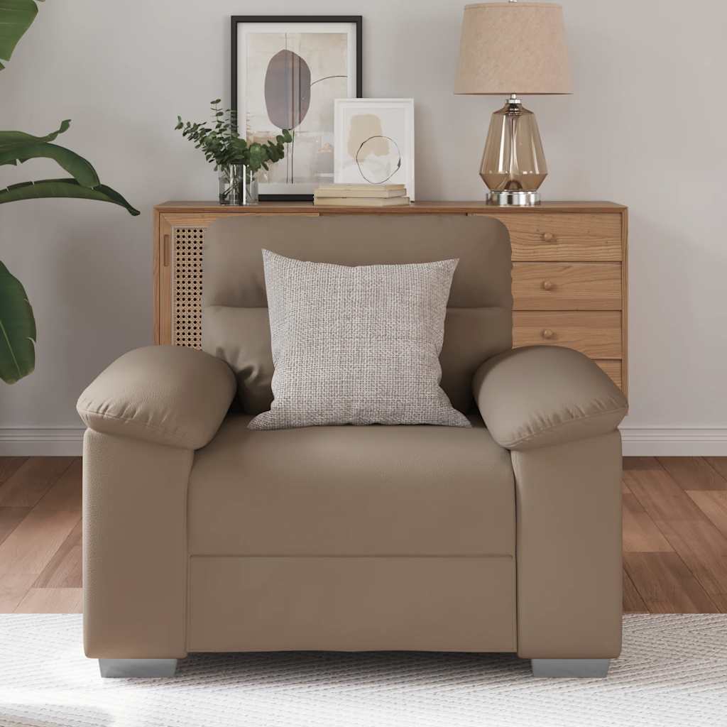 Fauteuil cappuccino 60 cm similicuir - XIOS