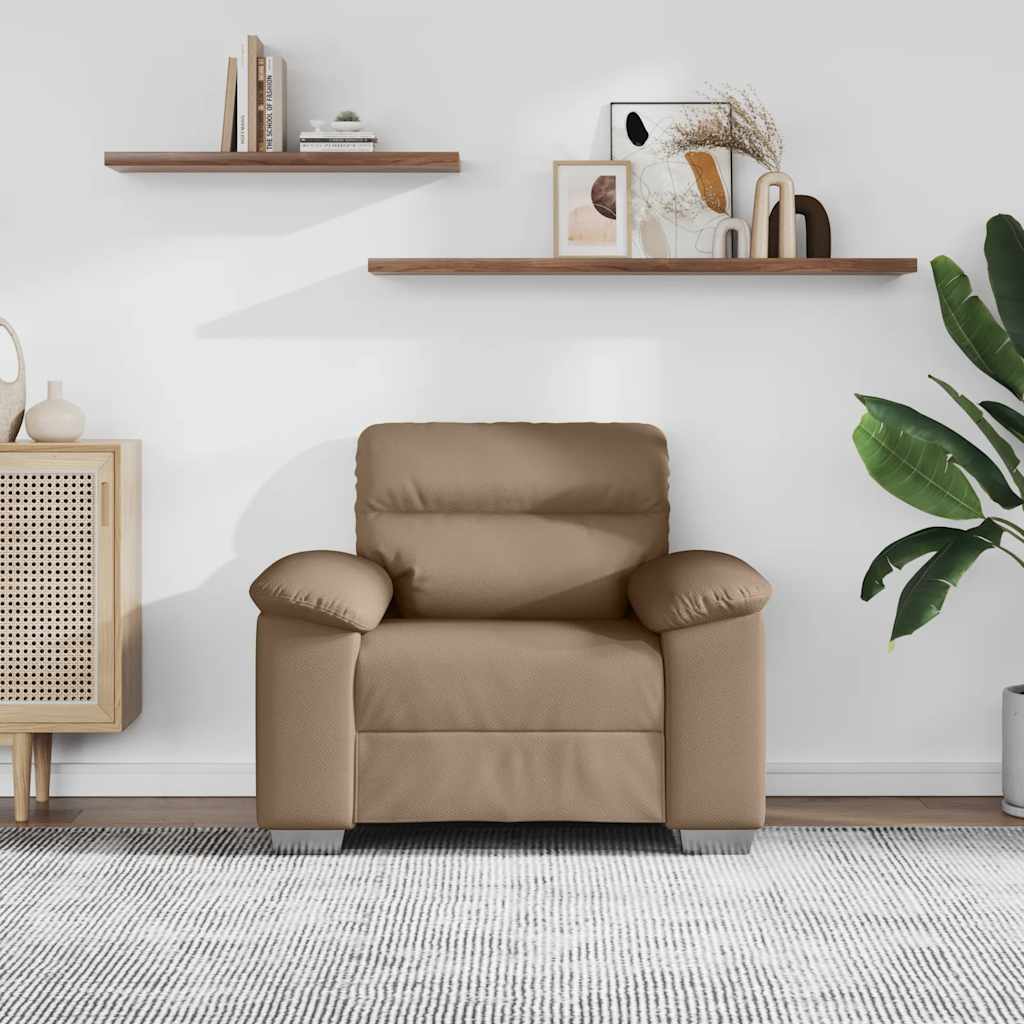 Fauteuil cappuccino 100x81x84 cm similicuir
