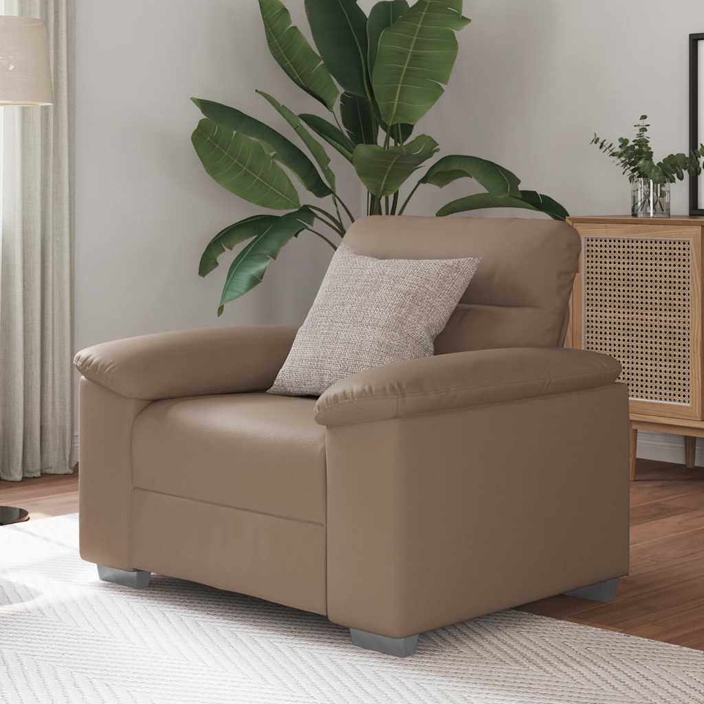 Fauteuil cappuccino 60 cm similicuir - XIOS