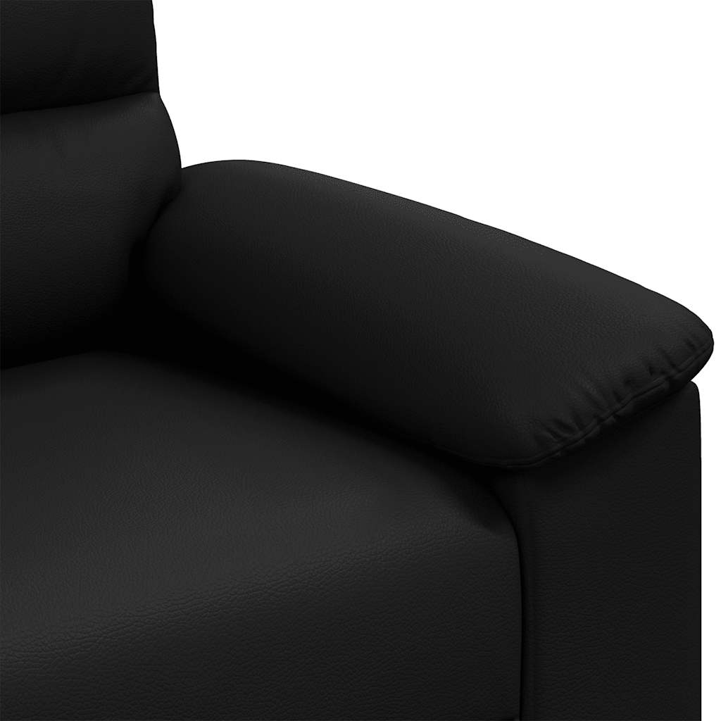 Fauteuil noir 60 cm similicuir - XIOS