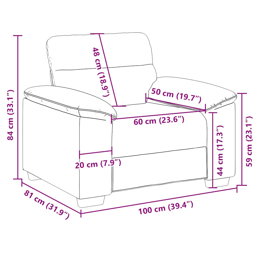 Fauteuil noir 100x81x84 cm similicuir - XIOS