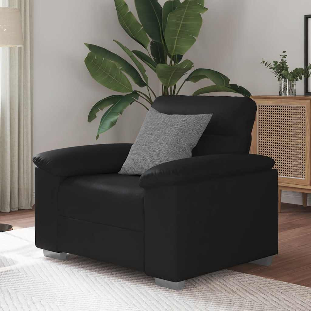 Fauteuil noir 60 cm similicuir - XIOS