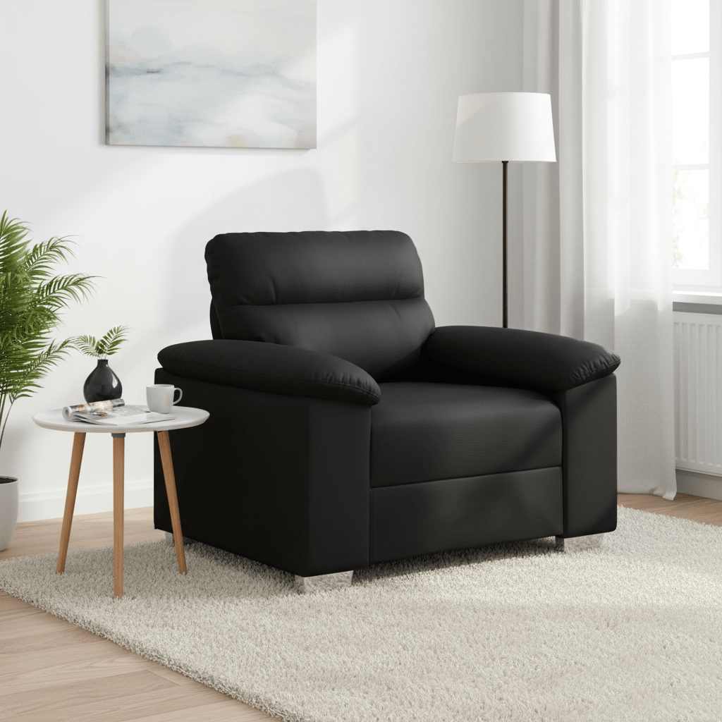 Fauteuil noir 100x81x84 cm similicuir - XIOS