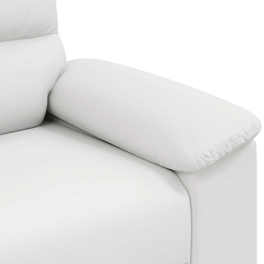 Fauteuil canapé blanc 100x81x84 cm en similicuir - XIOS