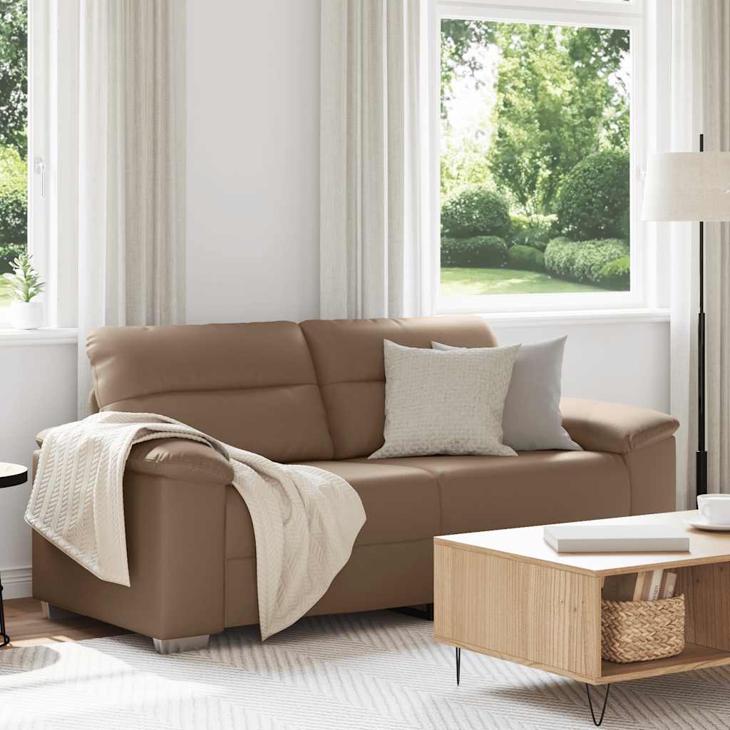 Canapé 2 places Cappuccino 180x81x84 cm Similicuir - XIOS