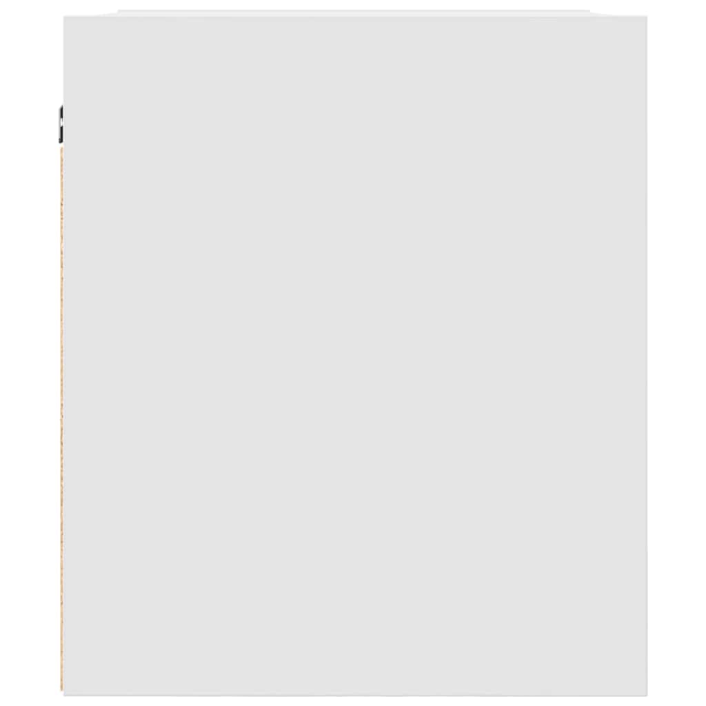 Table de chevet murale blanc 38x34x40 cm