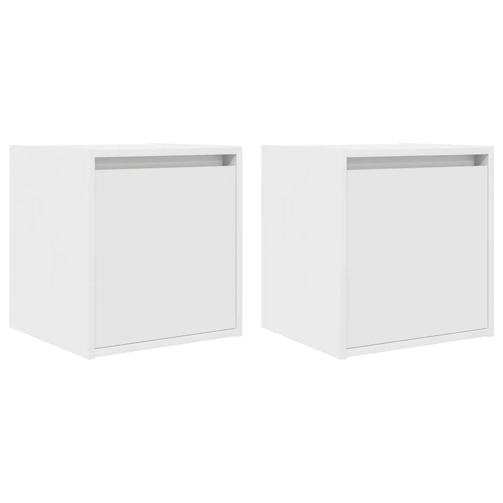 Tables de chevet murales 2 pcs blanc 38x34x40 cm - XIOS