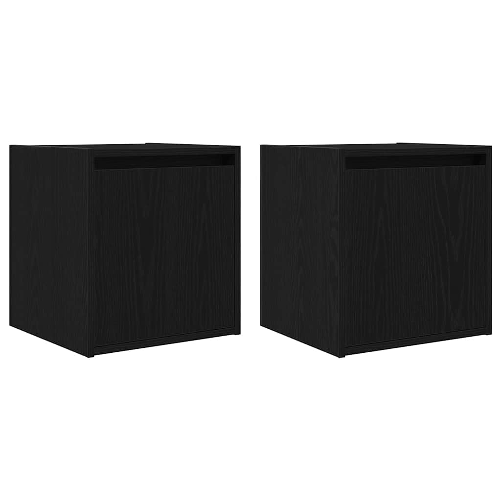 Tables de chevet murales 2 pcs noir 38x34x40 cm - XIOS