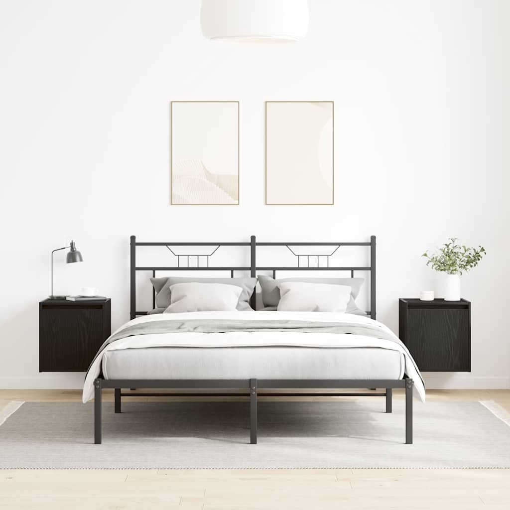 Tables de chevet murales 2 pcs noir 38x34x40 cm - XIOS