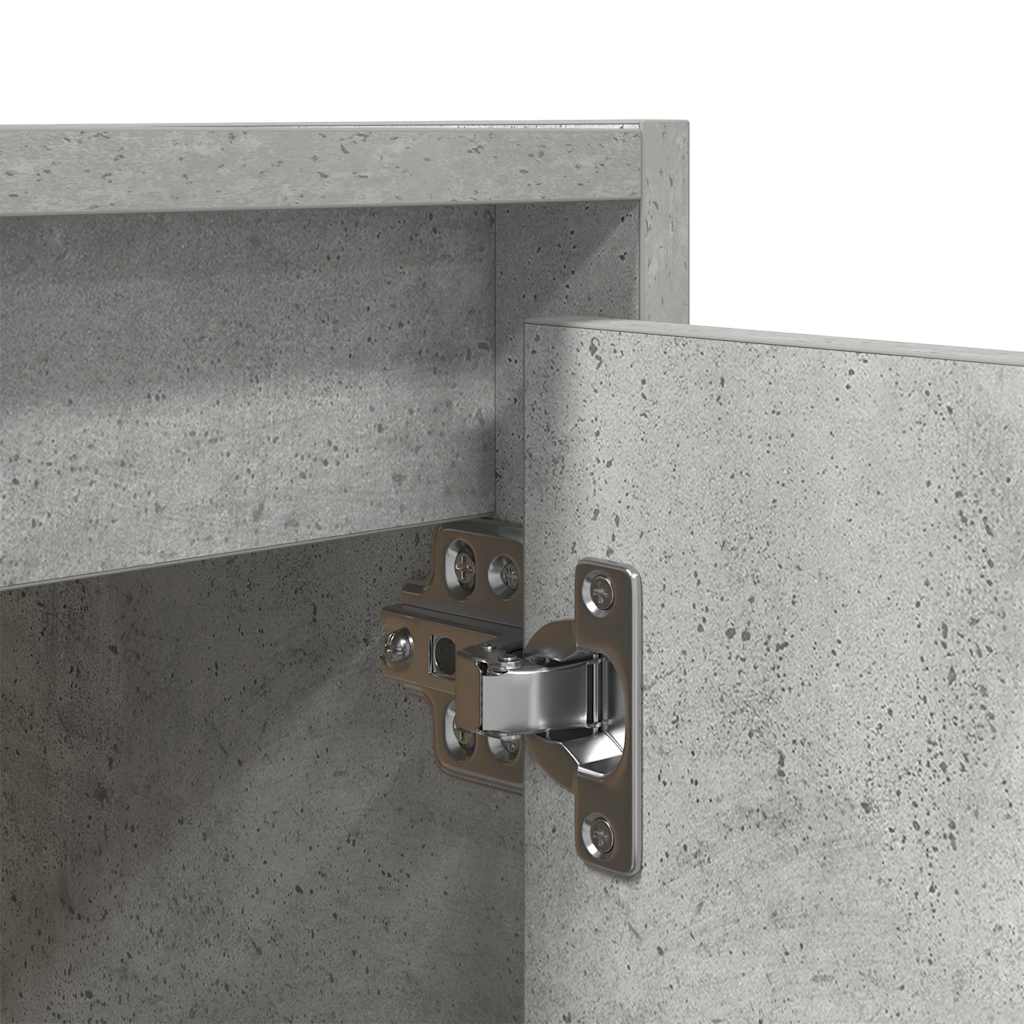 Table de chevet murale gris béton 38x34x40 cm