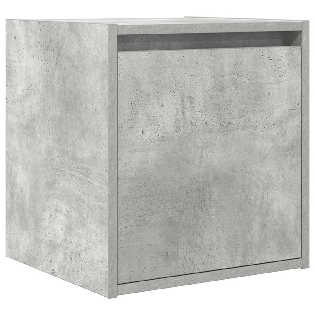 Tables de chevet murales 2 pcs gris béton 38x34x40 cm - XIOS
